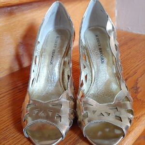 Audrey Brooke Gold High Heels